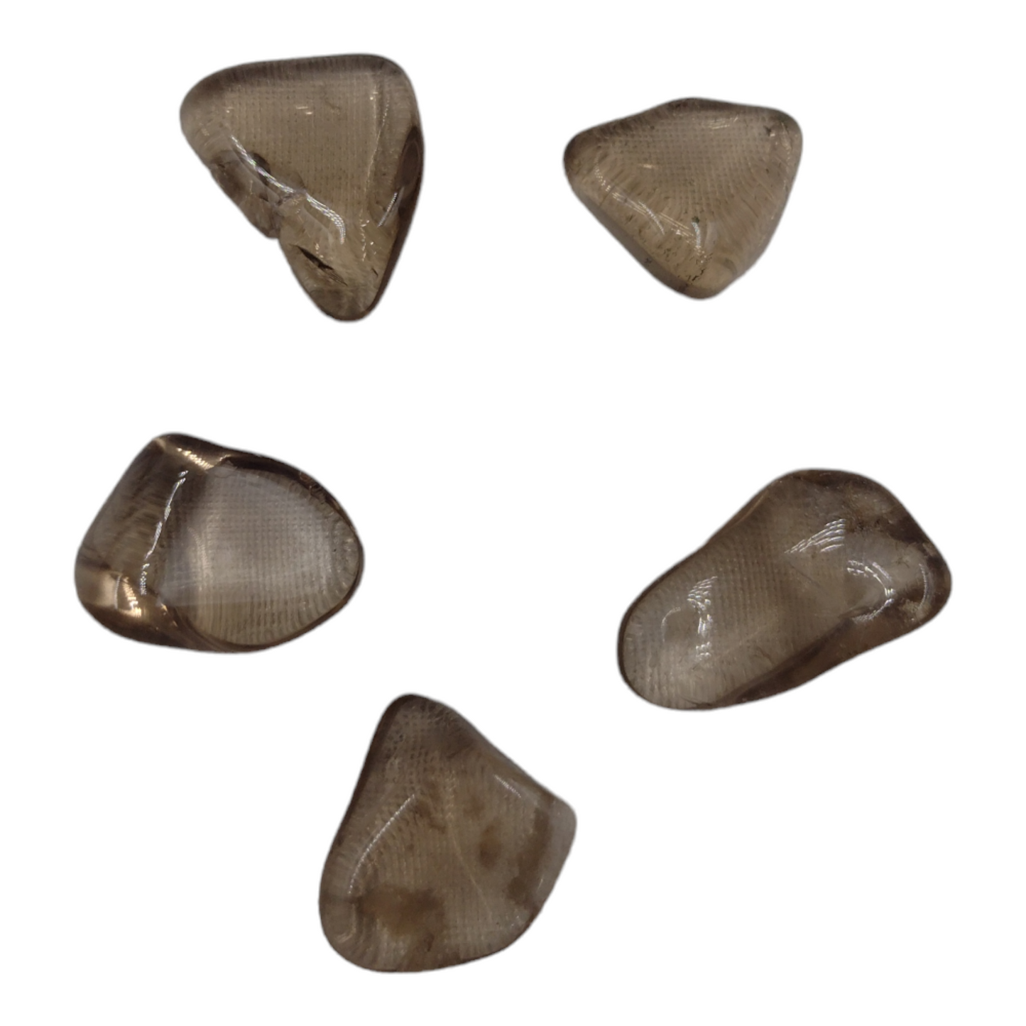 Smokey Quartz Tumbled Stone 5pcs (Free Shipping)