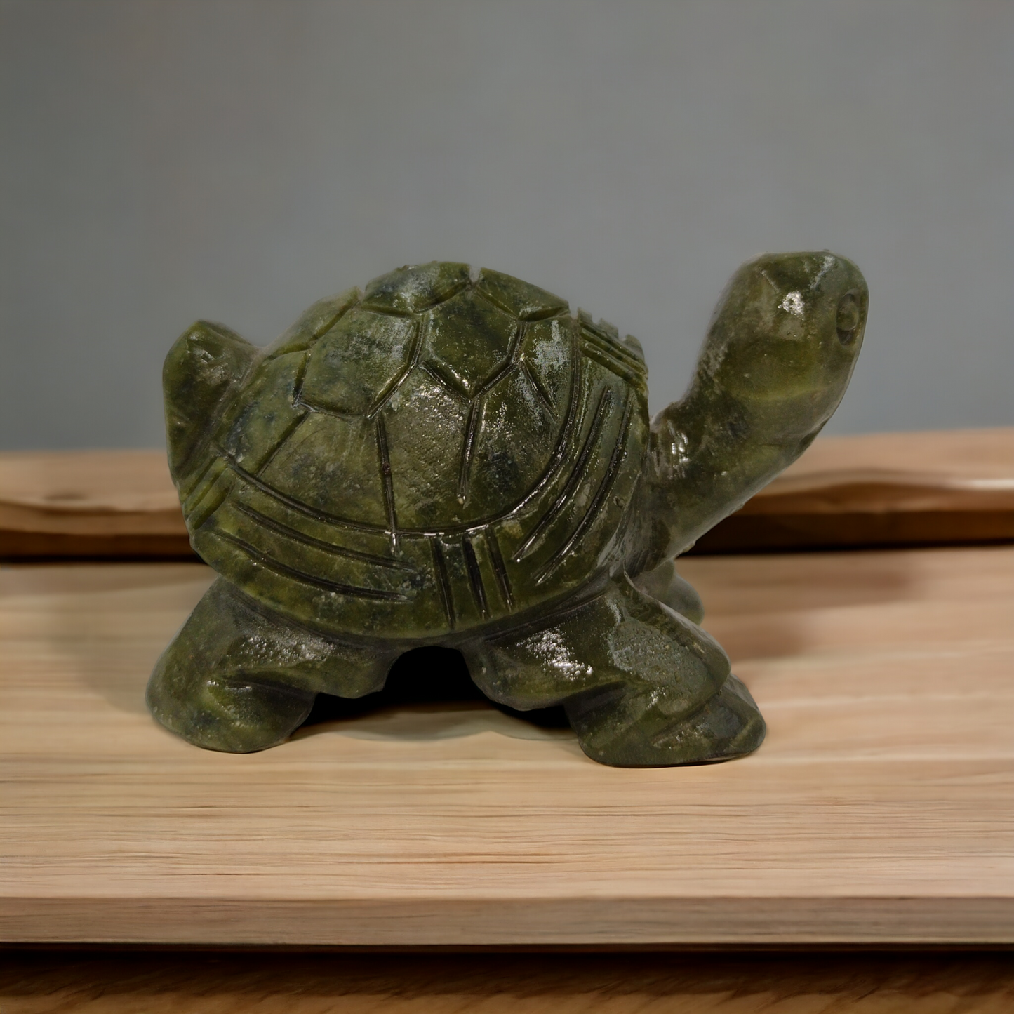 Green jade Turtle Carving (3.5 inches) N25 ( Free Shipping )