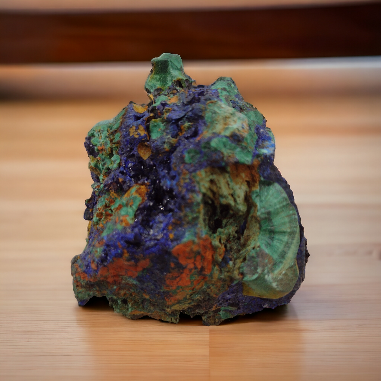 Azurite with Chrysocolla specimen N48 ( Free Shipping )