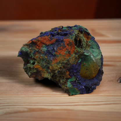 Azurite with Chrysocolla specimen N48 ( Free Shipping )