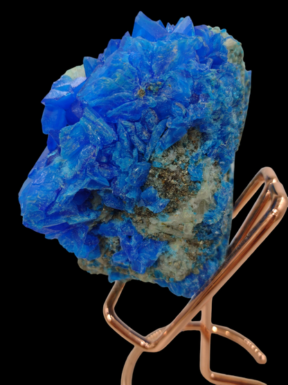 Natural Vanadyle Blue Sulphur specimen with pyrite N62 .( Free Shipping )