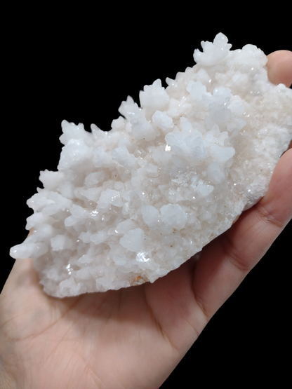 Flower Calcite Specimen in Powder Pink Color N83 . ( Free Shipping )