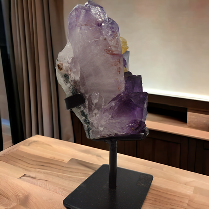 Amethyst Crystals Specimen made in Brazil N99.( Free Shipping )