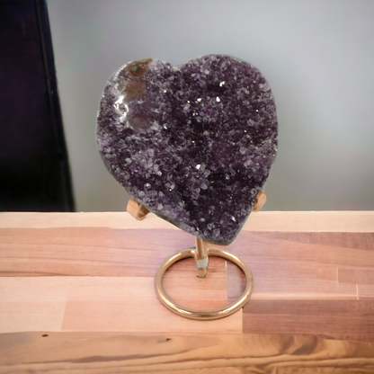 Amethyst Heart Shaped Specimen N108.( Free Shipping )