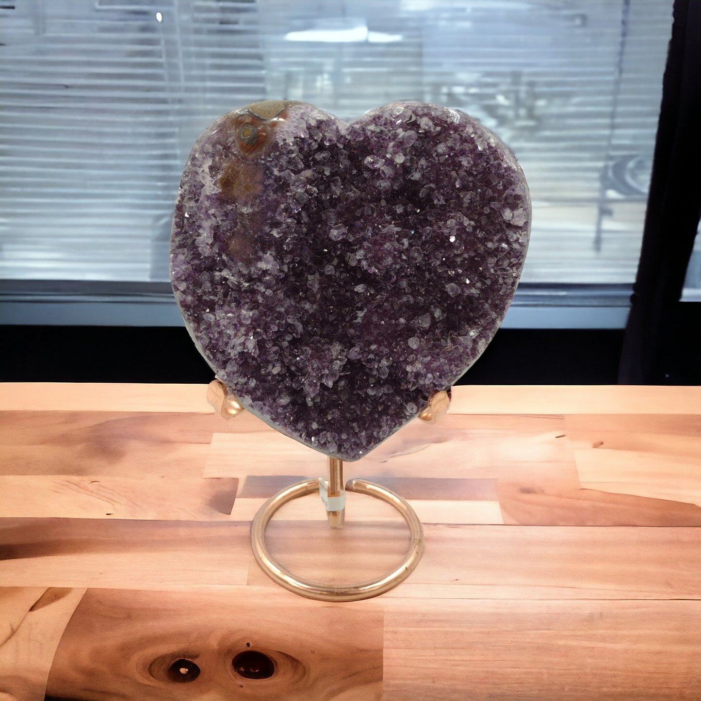 Amethyst Heart Shaped Specimen N108.( Free Shipping )