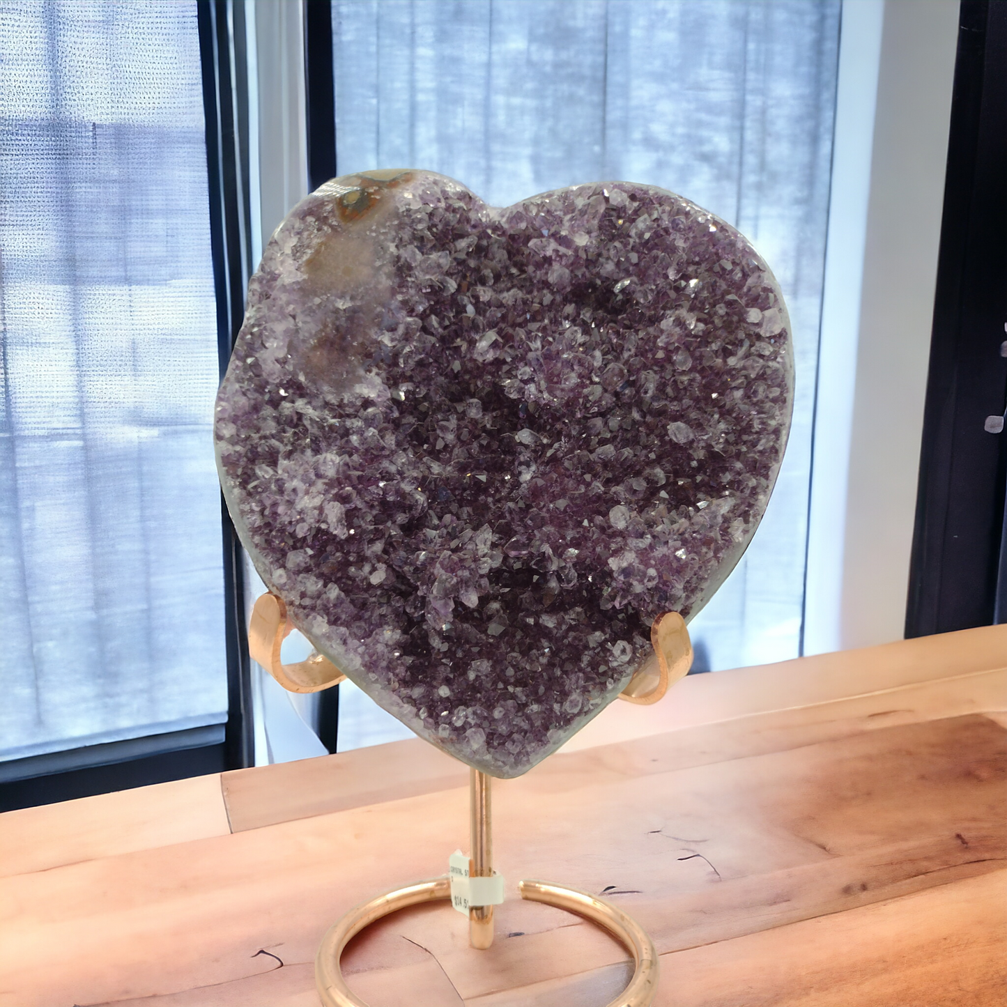 Amethyst Heart Shaped Specimen N108.( Free Shipping )