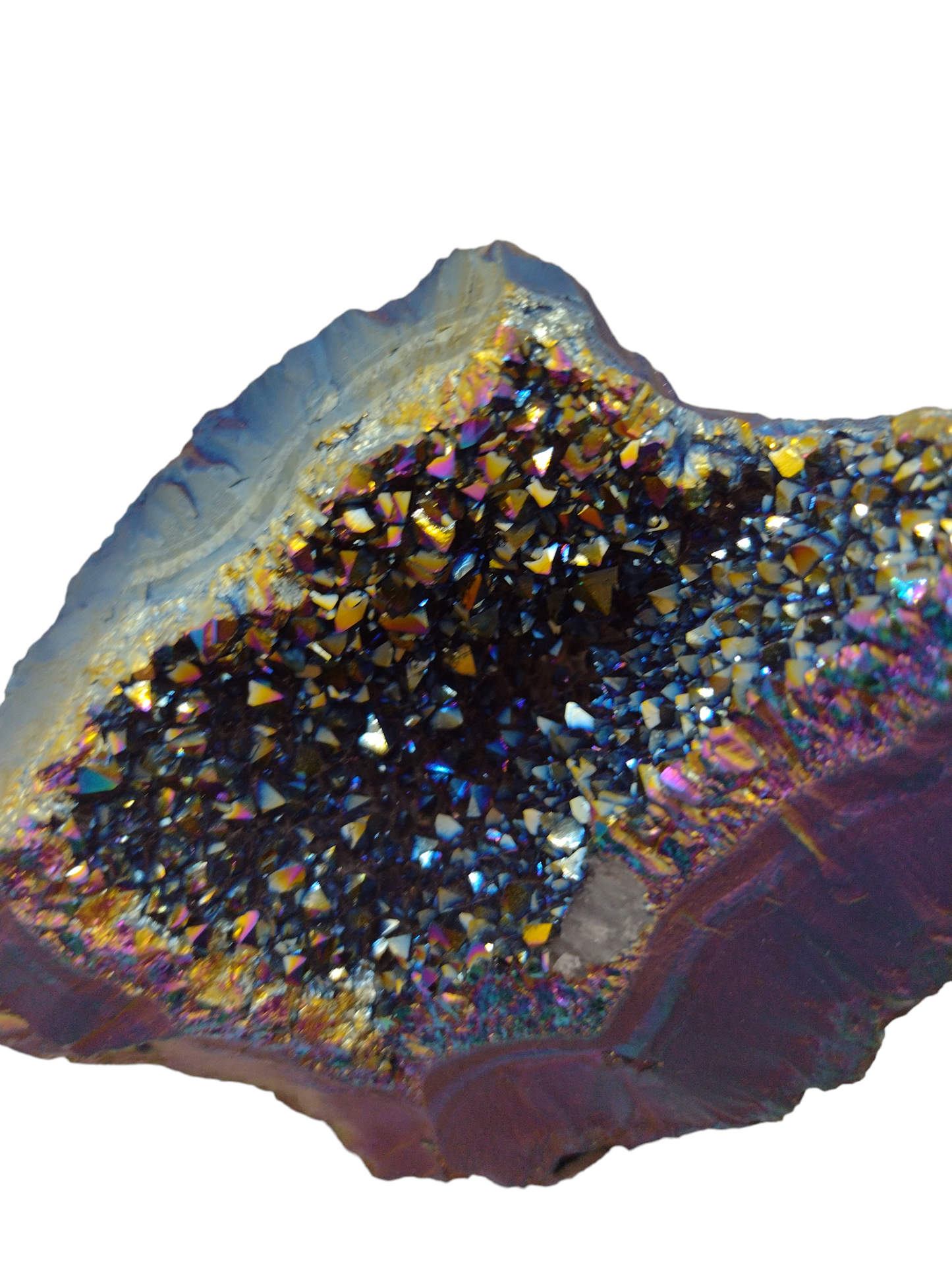 Amethyst Titanium Aura Specimen N122.( Free Shipping )