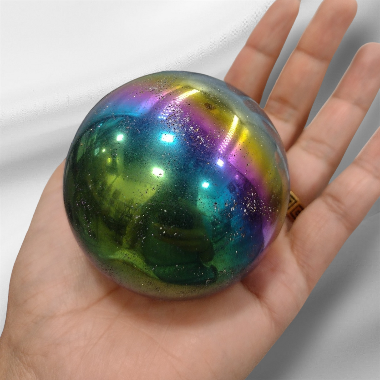 Amethyst Titanium Aura Sphere N135.( Free Shipping )