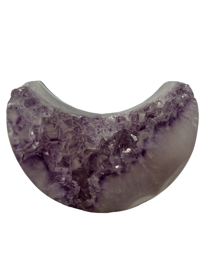 Amethyst Moon shaped Crystals N140.( Free Shipping )