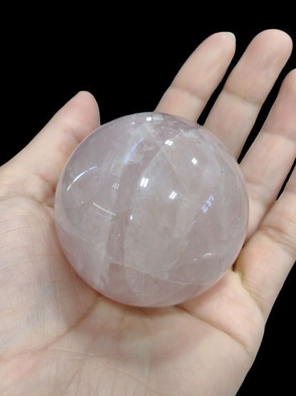 Rose Quartz Sphere Crystal N170.( Free Shipping )