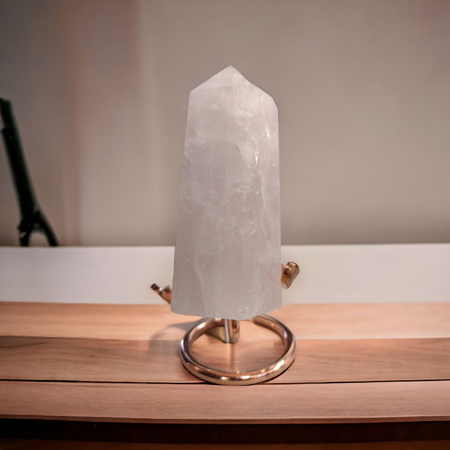 Rose Quartz Tower Crystal N180 ( Free Shipping )