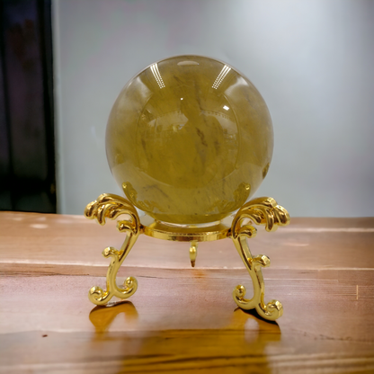 Natural Citrine Crystal Ball N183. ( Free Shipping )