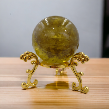 Natural Citrine Crystal Ball N185 ( Free Shipping )