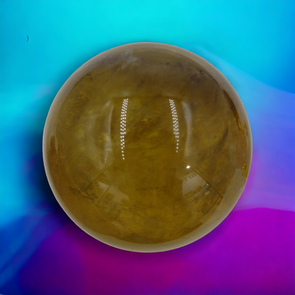 Natural Citrine Crystal Ball N185 ( Free Shipping )