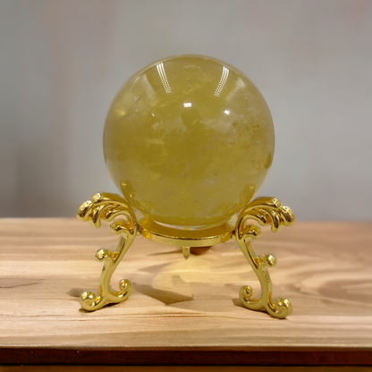 Natural Citrine Crystal Ball N186 ( Free Shipping )