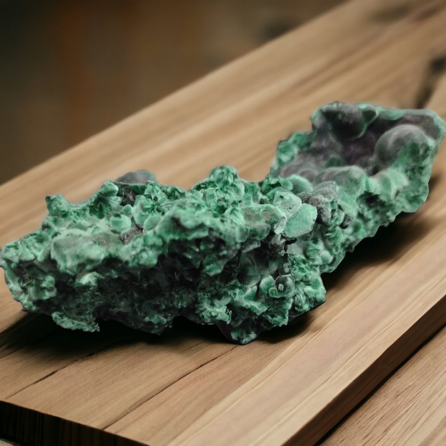 Velvet Sugar Coated Malachite Specimen N202 ( Free Shipping )