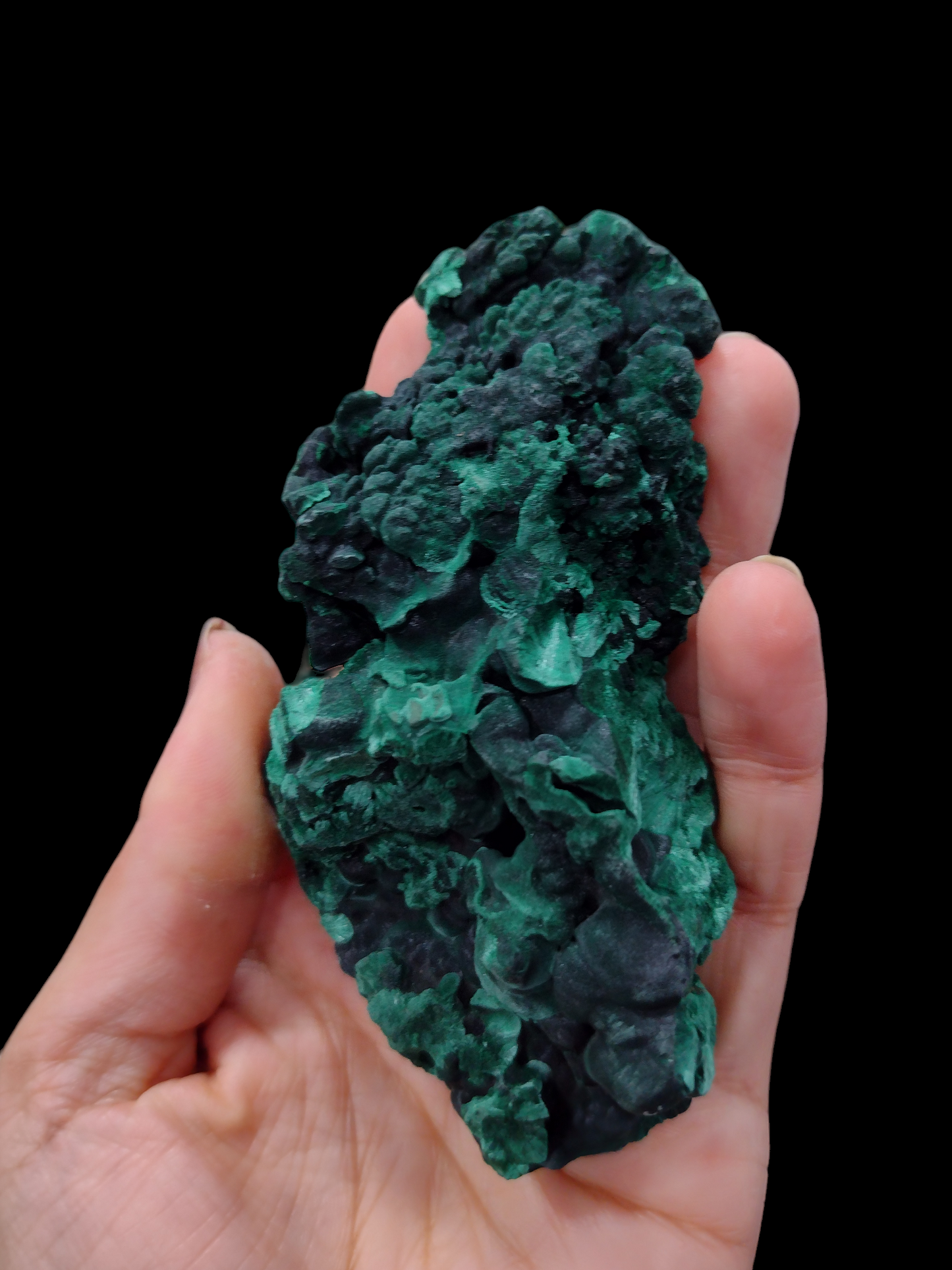 Velvet Malachite Natural Specimen N211 ( Free Shipping )