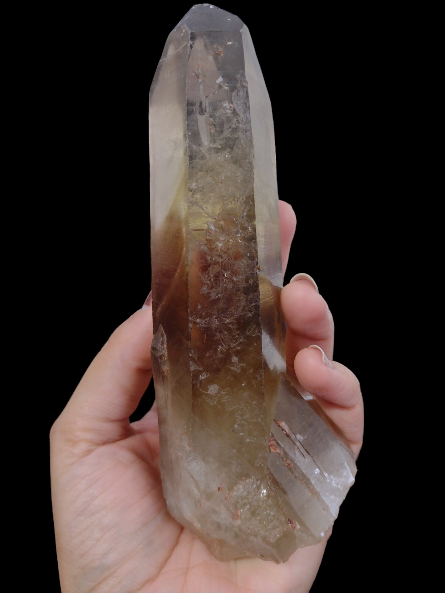 Natural Citrine Point with Phantom N193. ( Free Shipping )