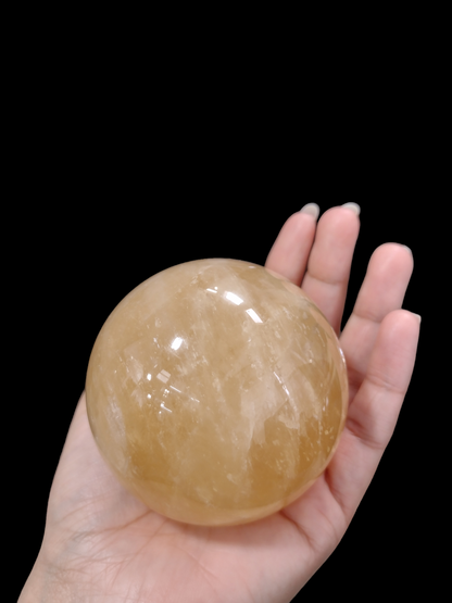 Honey Calcite Crystal Ball N258. ( Free Shipping )