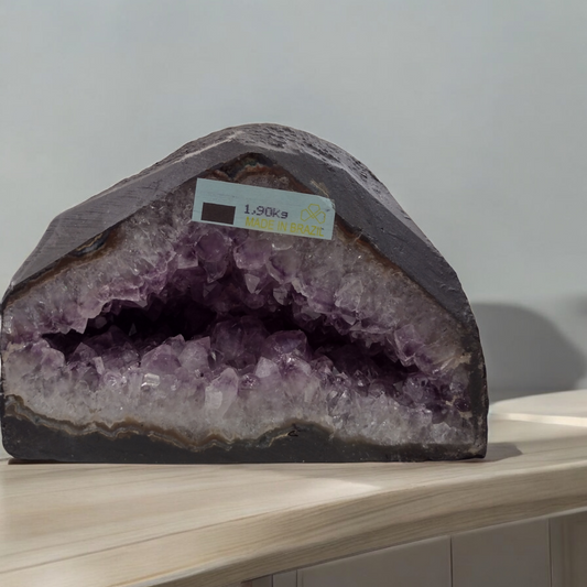 Natural Amethyst Geode from Brazil N338 ( Free Shipping )