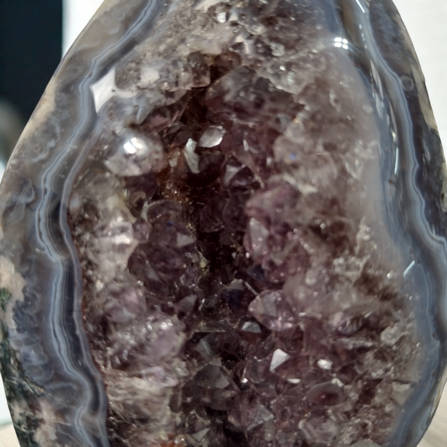 Natural Amethyst Geode from Brazil N341 ( Free Shipping )