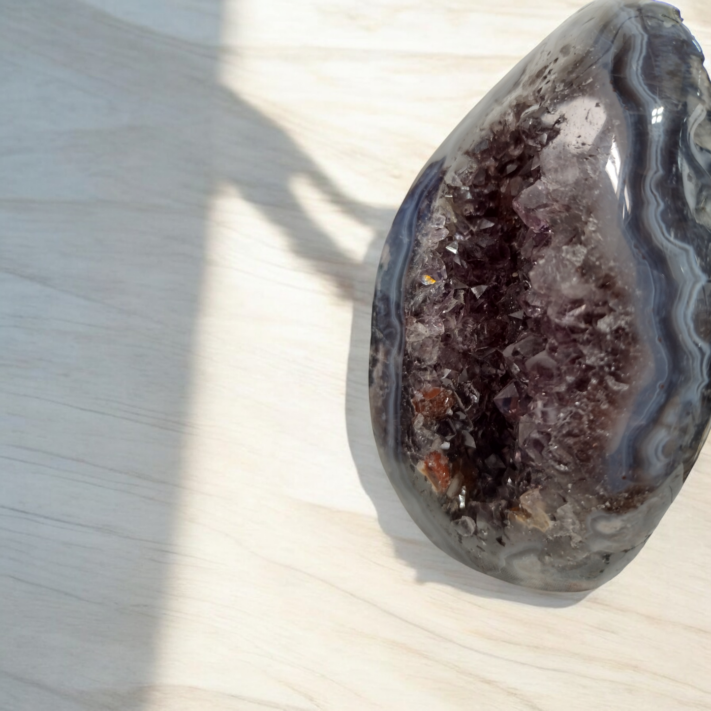 Natural Amethyst Geode from Brazil N341 ( Free Shipping )