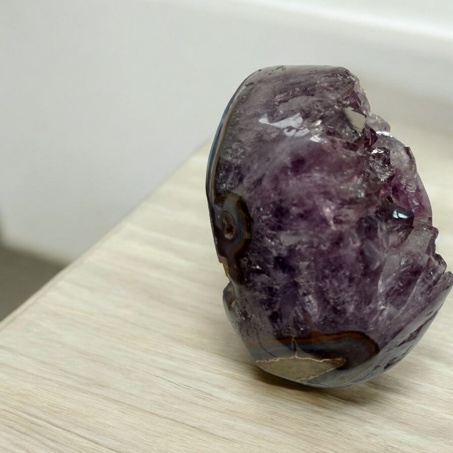 Amethyst Geode Polished  N346 (Free Shipping )