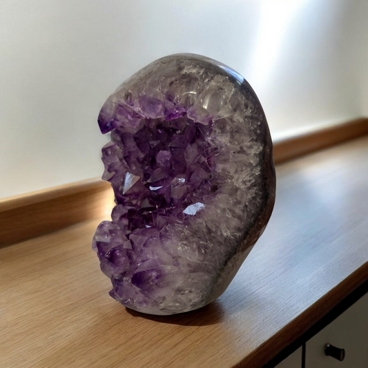 Amethyst Polished Geode N350 ( Free Shipping )