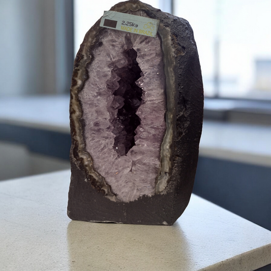 Amethyst Polished Geode N352 ( Free Shipping )