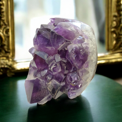 Amethyst Geode from Uruguay N362  ( Free Shipping )