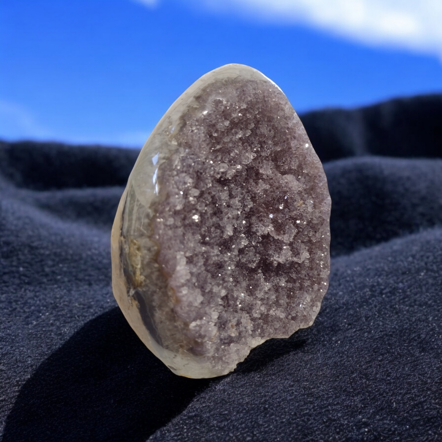 Amethyst Geode Polished N363  ( Free Shipping )