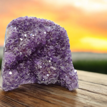 Amethyst Geode Polished N364  ( Free Shipping )