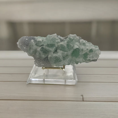 Purple Green Fluorite Specimen N294 ( Free Shipping )