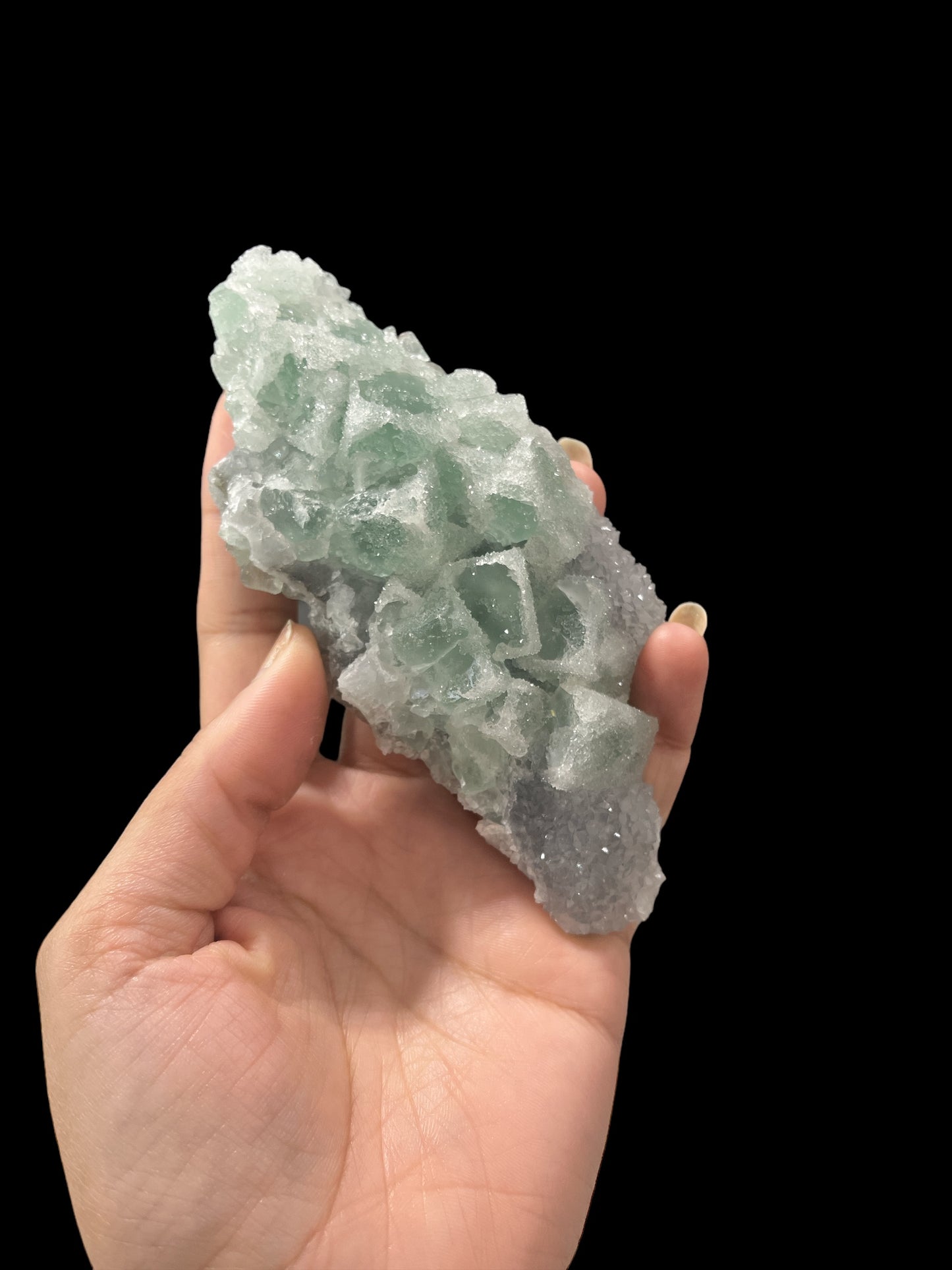 Purple Green Fluorite Specimen N294 ( Free Shipping )