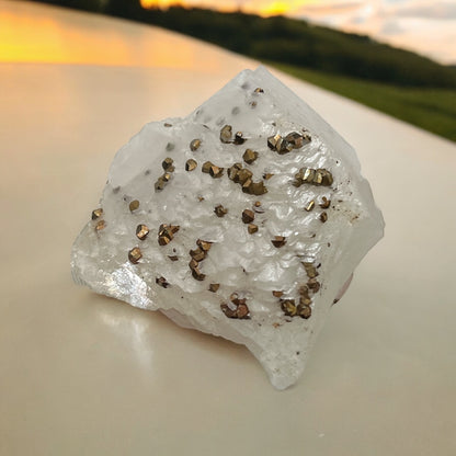 Calcite with Pyrite Specimen N304 ( Free Shipping )