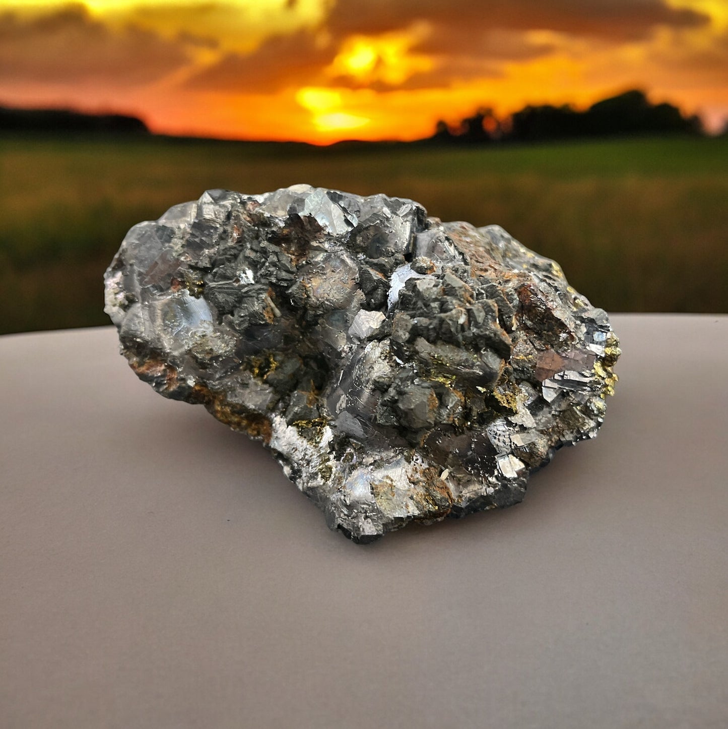 Raw Iron Pyrite for Abundance | Gift for her | Metaphysical healing | Attract money | N307 ( Free Shipping )