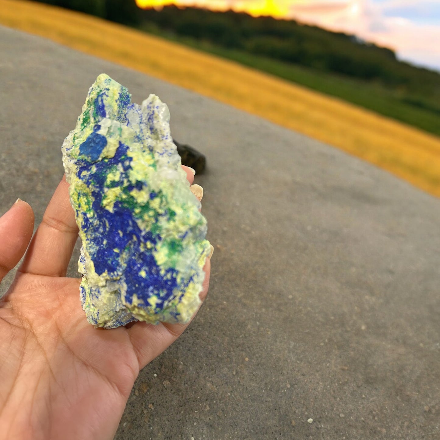 Azurite and Malachite Specimen N311 |third eye activation | self awareness | boost self confidence (Free Shipping )