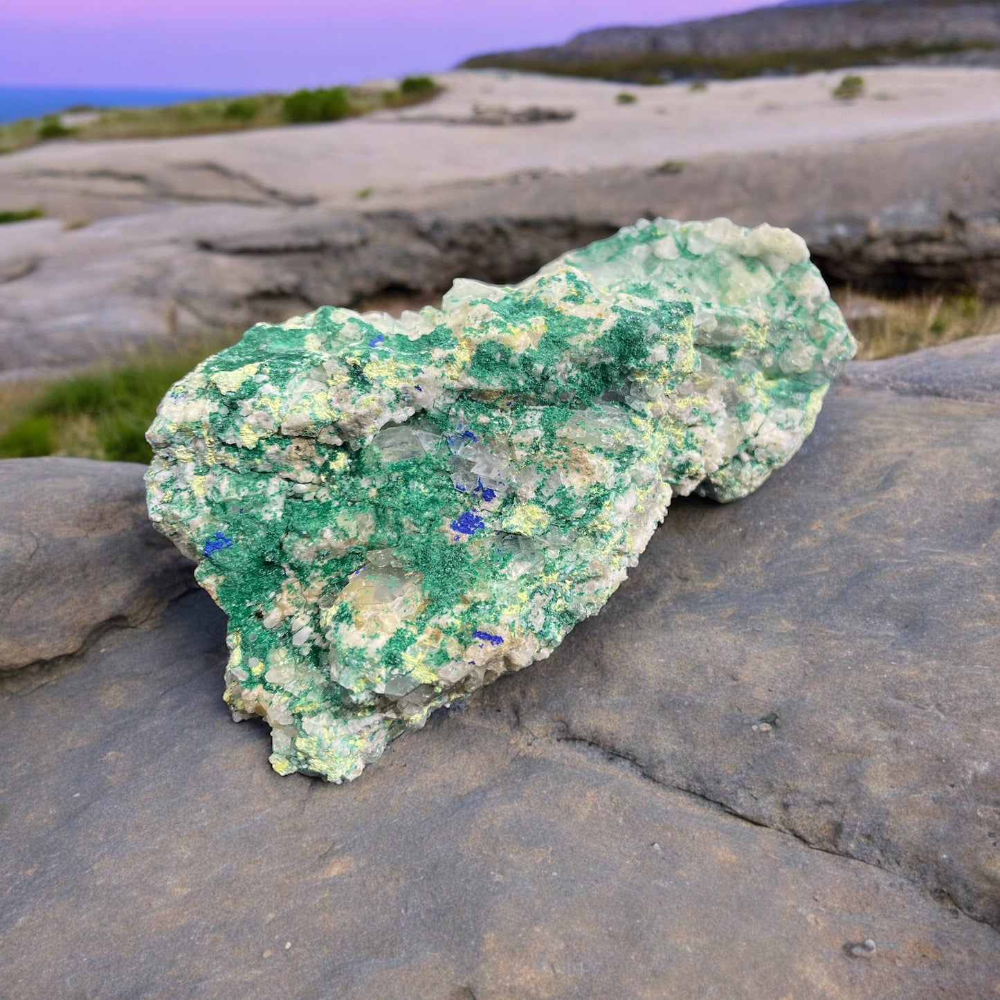 Azurite and Malachite Specimen N313 |third eye activation | self awareness | boost self confidence (Free Shipping )