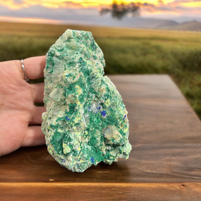 Azurite and Malachite Specimen N313 |third eye activation | self awareness | boost self confidence (Free Shipping )