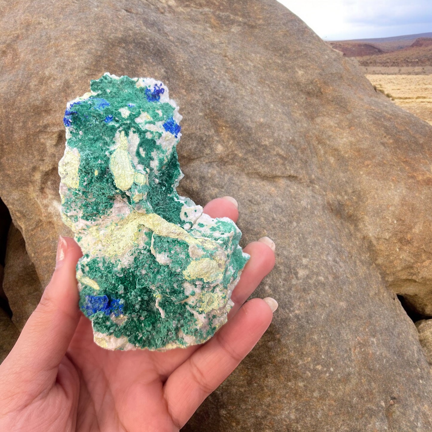 Azurite and Malachite Specimen N314 |third eye activation | self awareness | boost self confidence (Free Shipping )