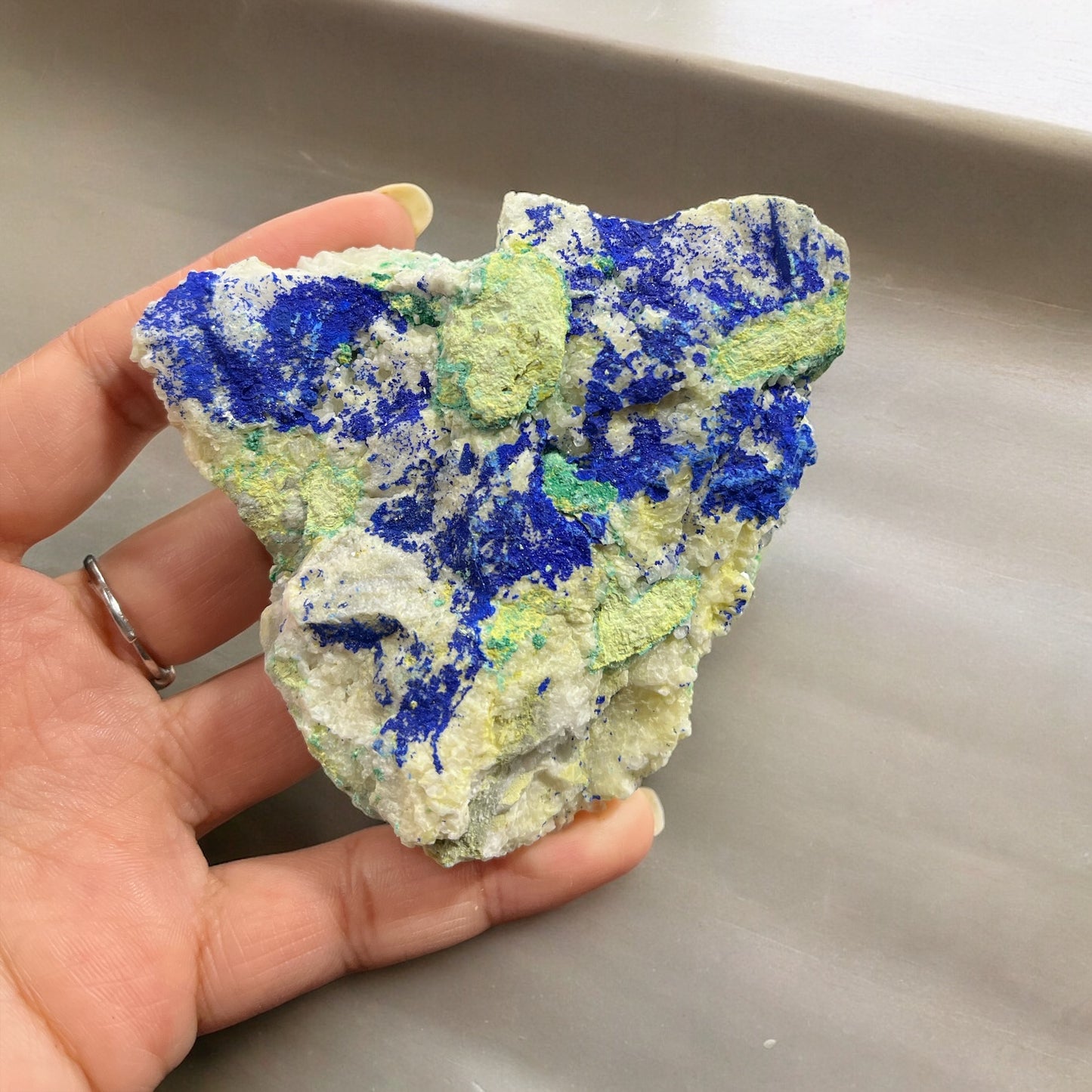 Azurite and Malachite Specimen N315 |third eye activation | self awareness | boost self confidence (Free Shipping )