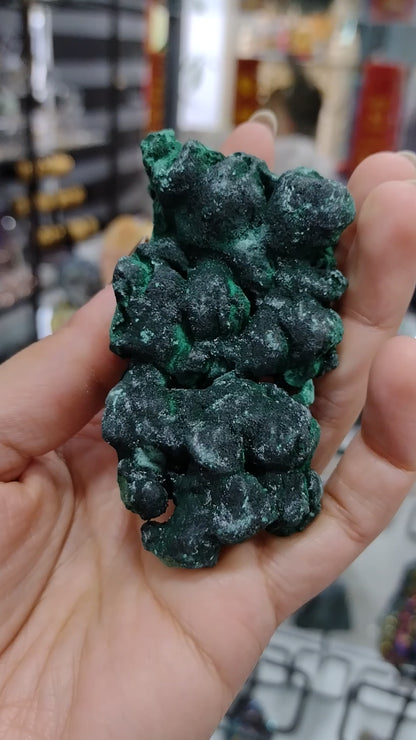 Velvet Malachite Natural Specimen N220 ( Free Shipping )