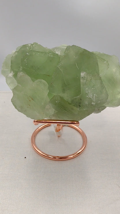 Green Sugar coated Fluorite Specimen N69 . ( Free Shipping )