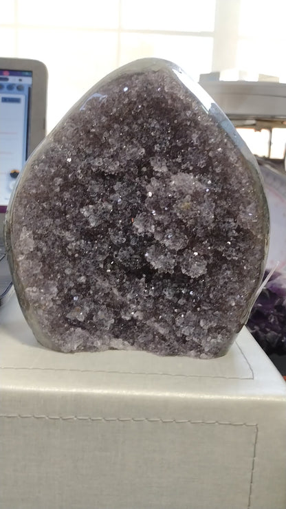 Amethyst Geode Polished N363  ( Free Shipping )