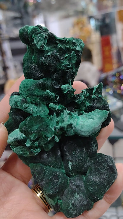 Velvet Malachite Natural specimen N208 ( Free Shipping )