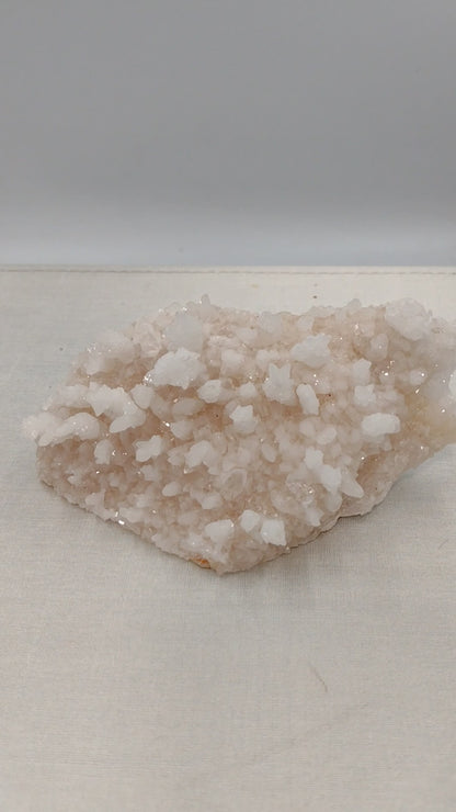 Flower Calcite Specimen in Powder Pink Color N83 . ( Free Shipping )