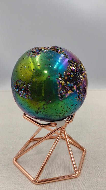 Amethyst Titanium Aura Sphere N139.( Free Shipping )